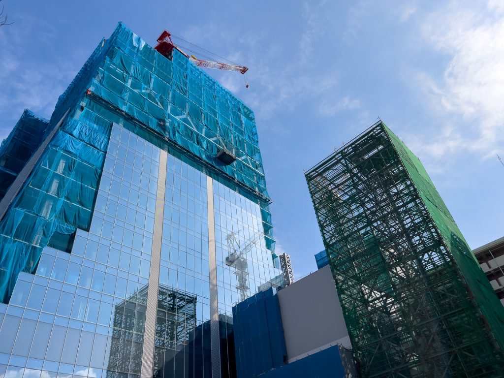 マンション・ビルの建設現場