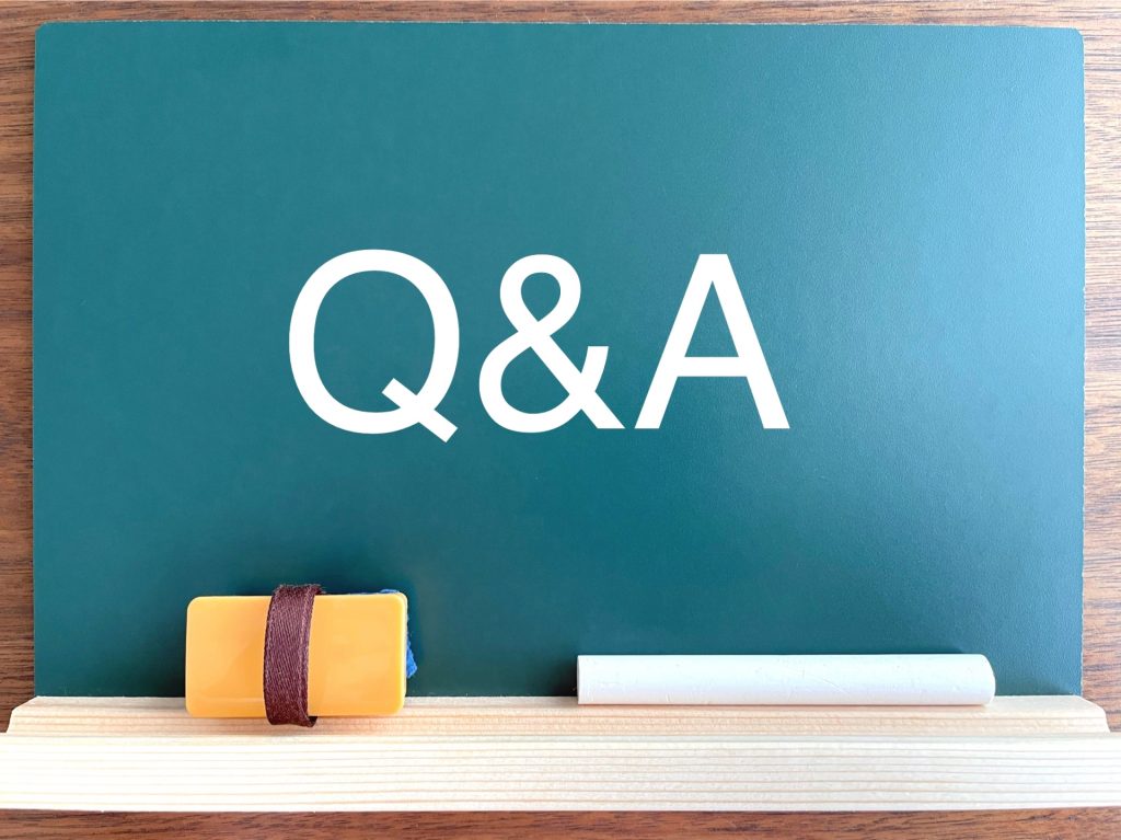 黒板の中のQ&A