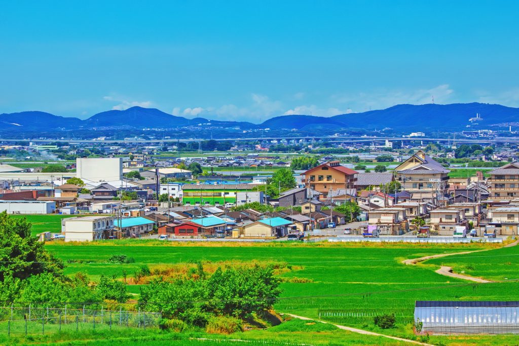 田園風景＋住宅街